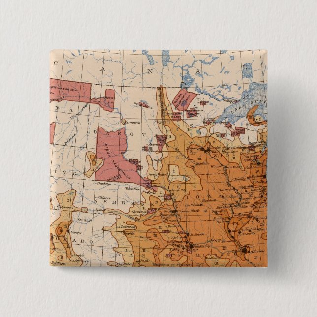 11 Population 1880 Pinback Button (Front)