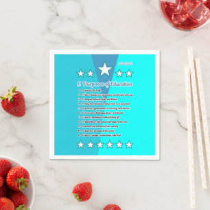 11 Purposes of Education Napkins
