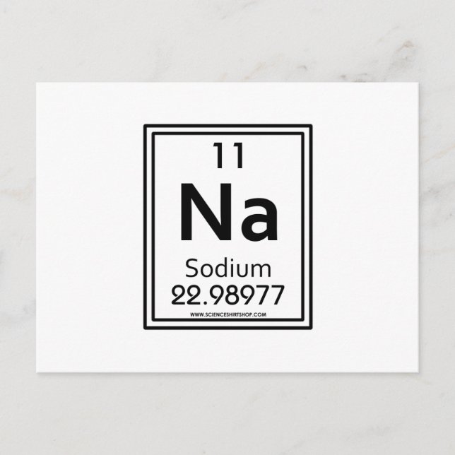 11 Sodium Postcard (Front)