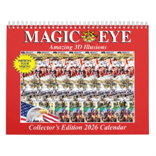 11" wide 2026 International Magic Eye Calendar
