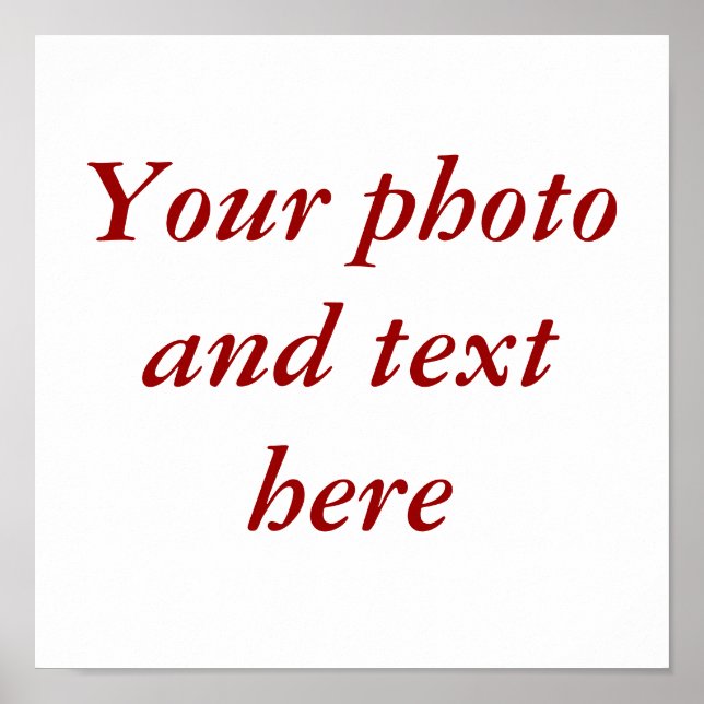 11"x11" personalized canvas poster (Front)