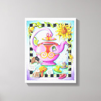 11"X14" CANVAS PRINT - MAD ABOUT TEA PARTY