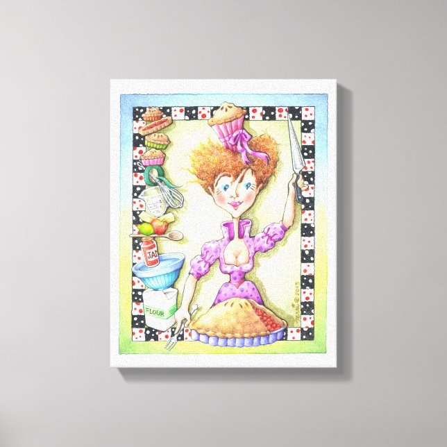 11"X14" CANVAS PRINT  - QUEEN OF TARTS (Front)