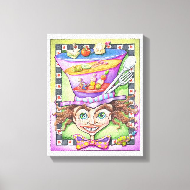 11"X14" CANVAS PRINT - THE MAD PLATTER (Front)