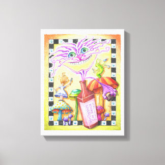 11"X14" CANVAS PRINT - WorCHESHIRE CAT