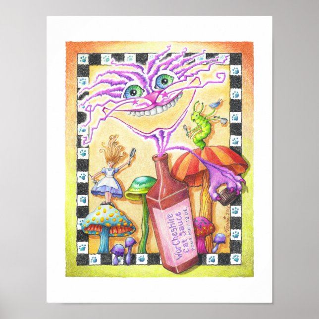 11"x14" POSTER - WorCHESHIRE CAT (Front)