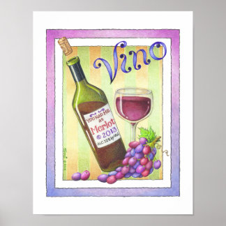 11"x14" POSTER - YOU HAD ME AT MERLOT Wine Art