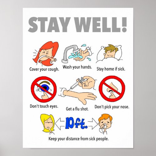 11x14 STAY WELL Poster