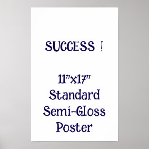 11"x17" Standard Semi-Gloss Poster