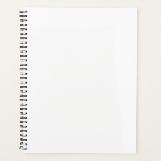 11"x8.5" Black Spiral Soft Cover Notebook Notepad (Front)