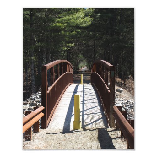 11 x 14 hiking trail Bridge Photo Print