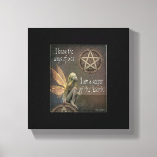 11 x 14  Keeper the Earth Fairy Canvas