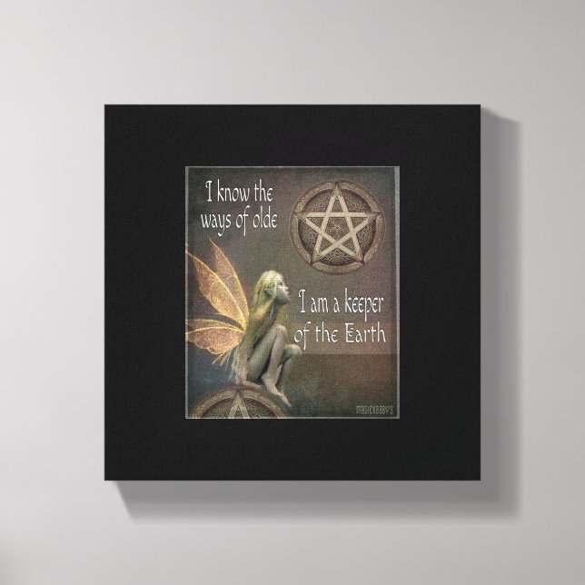 11 x 14  Keeper the Earth Fairy Canvas (Front)