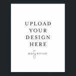 11" x 14" Poster - Portrait<br><div class="desc">Customize your card in Templett. After you are done editing, download your file in a JPG format (don't forget to turn on the bleed option). Upload your design here by clicking on the blue "Personalize" button.</div>