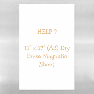 11" x 17" (A3) Dry Erase Magnetic Sheet