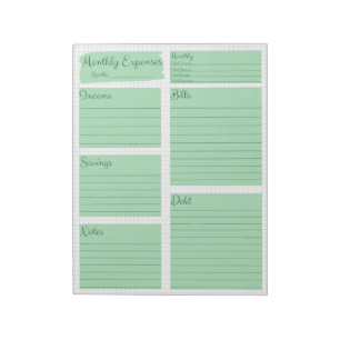 11" x 8.5" Notepad - 40 pages