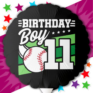 11 Year Old Baseball Party Theme 11th Birthday Boy Balloon