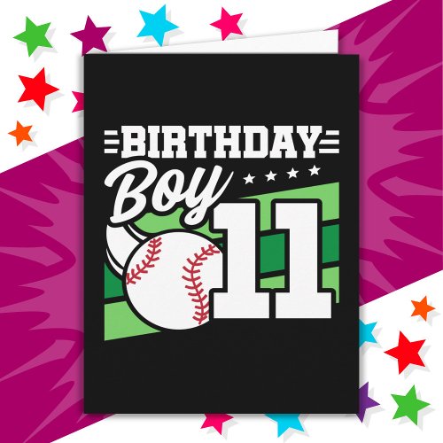 11 Year Old Baseball Party Theme 11th Birthday Boy