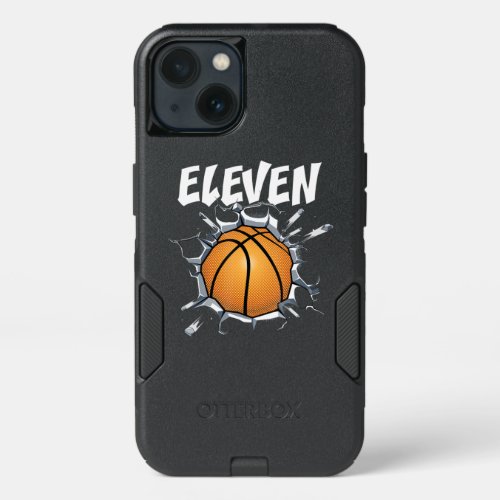 11 Year Old Basketball Birthday Party 11th Boy iPhone 13 Case