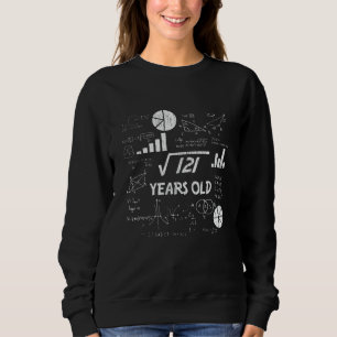 11 Year Old Bday Geeky Math 11th birthday Gift Sweatshirt