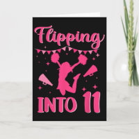 11 Year Old Birthday Cheerleading Girl 11th Cheerl