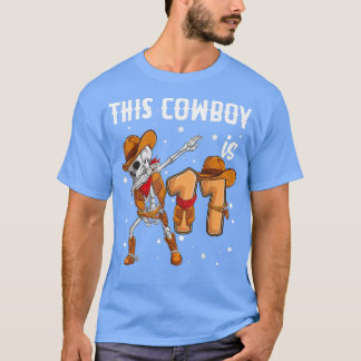 11 year old Cowboy Western Dabbing Skeleton 11th b T-Shirt