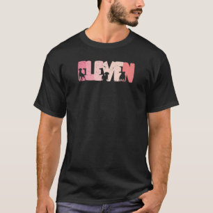 11 Year Old Cute Dog Birthday Girl 11th B day T-Shirt