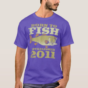 11 Year Old FishermanThe Best Fishermen Are Born I T-Shirt