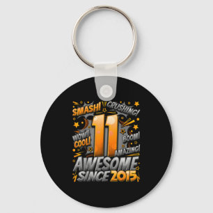 11 Year Old For Boys 11th Birthday Boy 11 Year Old Keychain