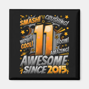 11 Year Old For Boys 11th Birthday Boy 11 Year Old Magnet