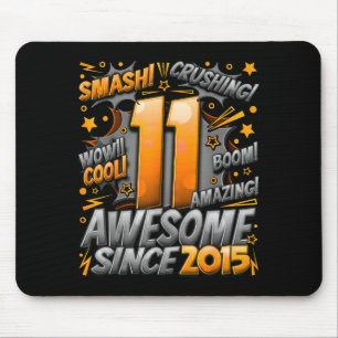 11 Year Old For Boys 11th Birthday Boy 11 Year Old Mouse Pad