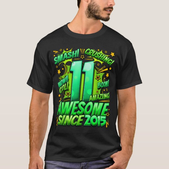 11 Year Old For Boys 11th Birthday Boy 11 Year Old T-Shirt (Front)