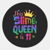 This Slime Queen Is 9, Slime Queen 9th Birthday. Slime Supplies, Slime  Life Sticker for Sale by Designs4Less