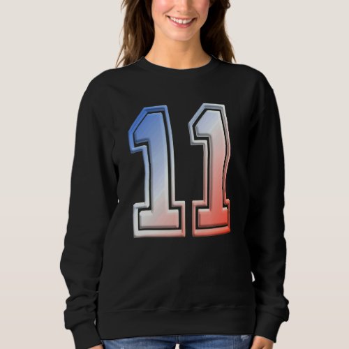 11 Year Old Girl 11th Birthday Born In 2011  Veter Sweatshirt