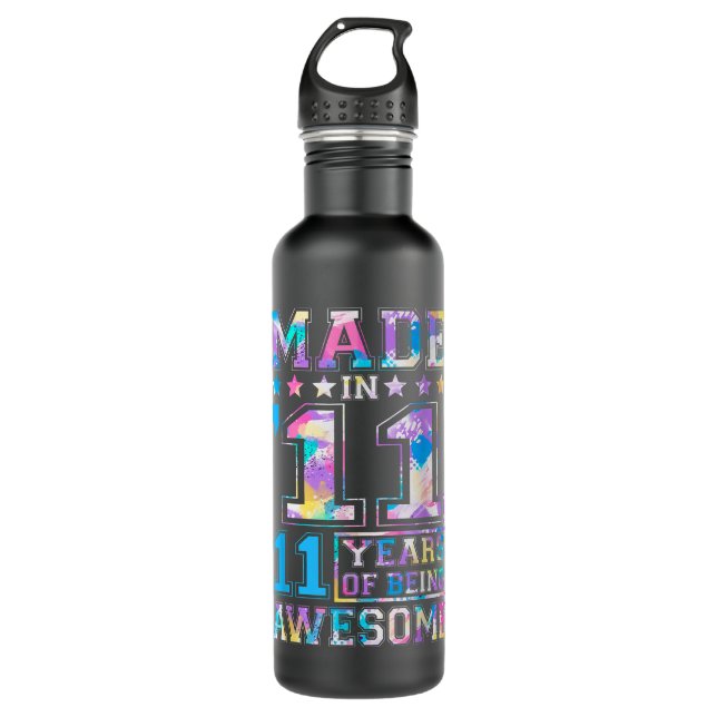 11 Year Old Girl Gifts For 11th Birthday Gift Born Stainless Steel Water Bottle (Front)