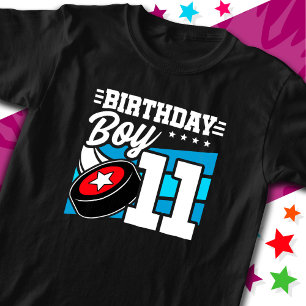 11 Year Old Hockey Party Theme 11th Birthday Boy T-Shirt
