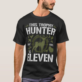 11 Year Old Hunting Birthday Party Deer Hunter 11T T-Shirt