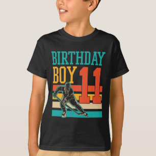 11 Year Old Ice Hockey Themed 11th Birthday Party T-Shirt