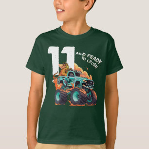 11 Year Old Ready To Crush - 11th Birthday Boy Mon T-Shirt