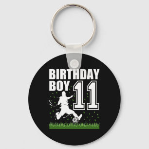 11 Year Old Soccer Birthday Party Theme 11th Gift Keychain