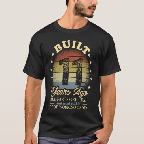 11 Year Old Vintage Happy 11th Birthday s for Boys T_Shirt