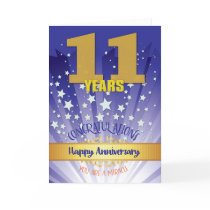 11 Year Recovery Anniversary Bold Numeral Card