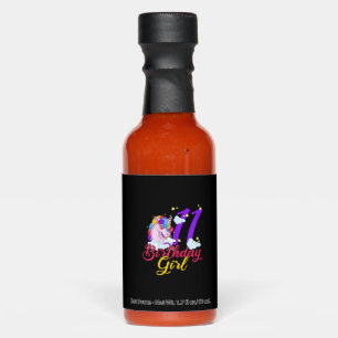 11 Years Old Birthday Girl Gifts Unicorn 11th Birt Hot Sauces