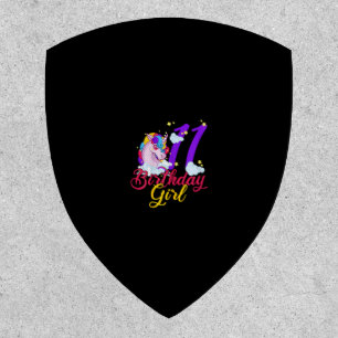 11 Years Old Birthday Girl Gifts Unicorn 11th Birt Patch