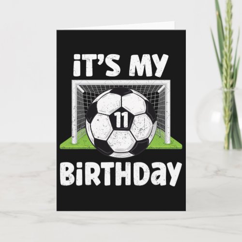 11 Years Old Soccer 11th Birthday Player Kids B-da Card