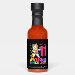 11 Years Old Unicorn Flossing 11th Birthday Girl U Hot Sauces