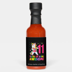 11 Years Old Unicorn Flossing 11th Birthday Girl U Hot Sauces