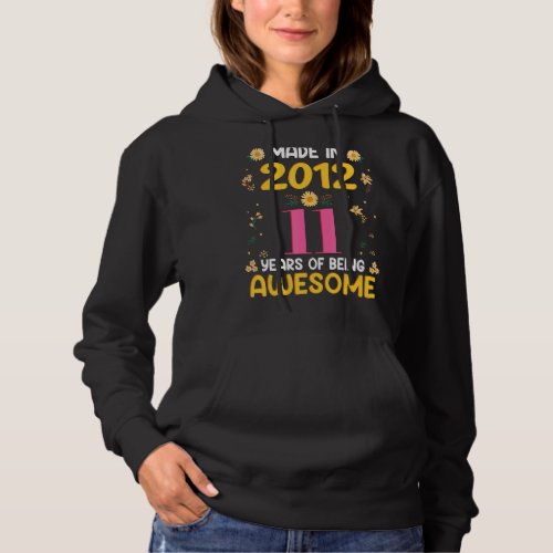 11 Years Old  Women 11th Birthday Girls Made In 20 Hoodie