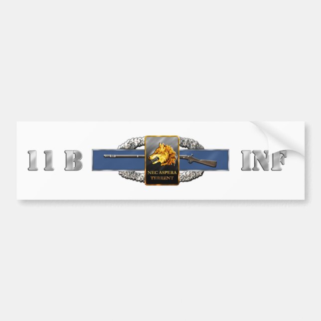 11B 27th Infantry Regiment Bumper Sticker (Front)