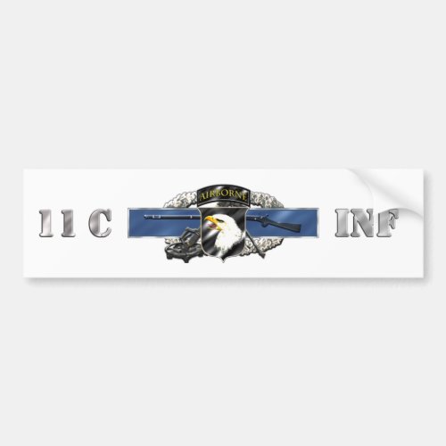 11C 101st Airborne Division Bumper Sticker